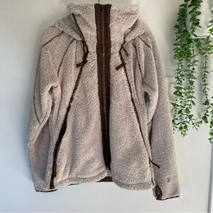 Kuhl Woman’s Flight Jacket in Stone Size Medium Italian Fleece